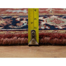 Load image into Gallery viewer, 2&#39;7&quot;x6&#39;2&quot; Ochre Red, Antiqued Fine Heriz Re-Creation, Denser Weave, 100% Wool, Hand Knotted, Lush and Plush, Vegetable Dyes, Runner, Oriental Rug FWR548214