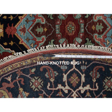 Load image into Gallery viewer, 6&#39;2&quot;x6&#39;2&quot; Daisy White, 250 KPSI, Nain with All Over Flower Design, Wool and Silk, Soft Pile, Hand Knotted, Round, Oriental Rug FWR549486