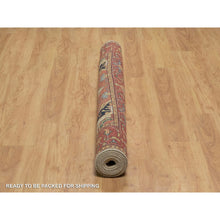 Load image into Gallery viewer, 6&#39;2&quot;x9&#39;1&quot; Parchment White, Antiqued Fine Heriz Re-creation, Natural Dyes, Hand Knotted, Plush And Lush, Denser Weave, Soft Wool, Oriental Rug FWR548364
