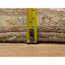 Load image into Gallery viewer, 2&#39;9&quot;x5&#39;1&quot; Parchment White, Kashan Design, 300 Kpsi, Hand Spun New Zealand Wool, Hand Knotted, Oriental Rug FWR548448