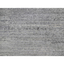 Load image into Gallery viewer, 8&#39;x9&#39;10&quot; Feather Gray, Modern Design with Nepali Weave, Hand Knotted, Undyed Natural Wool, Thick and Plush, Oriental Rug FWR548508