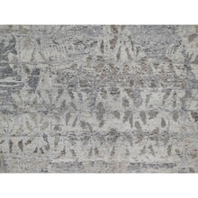 Load image into Gallery viewer, 8&#39;x10&#39;1&quot; Whisper White, Nepali Weave with Modern Design, 100% Undyed Natural Wool, Tone on Tone, Hand Knotted, Oriental Rug FWR548532