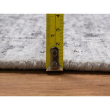 Load image into Gallery viewer, 7&#39;10&quot;x10&#39; Porcelain White with Soft Colors, Nepali Weave, Modern Design, Undyed Natural Wool, Shaved Low, Tone on Tone, Hand Knotted, Oriental Rug FWR548538