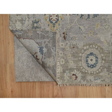 Load image into Gallery viewer, 6&#39;1&quot;x9&#39; Agate Gray, Oushak With Broken Pattern, Borderless, 100% Wool, Hand Knotted, Densely Woven, Oriental Rug FWR548598