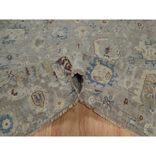 Load image into Gallery viewer, 6&#39;1&quot;x9&#39; Agate Gray, Oushak With Broken Pattern, Borderless, 100% Wool, Hand Knotted, Densely Woven, Oriental Rug FWR548598