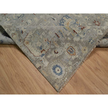 Load image into Gallery viewer, 6&#39;1&quot;x9&#39; Agate Gray, Oushak With Broken Pattern, Borderless, 100% Wool, Hand Knotted, Densely Woven, Oriental Rug FWR548598
