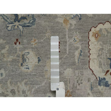 Load image into Gallery viewer, 6&#39;1&quot;x9&#39; Agate Gray, Oushak With Broken Pattern, Borderless, 100% Wool, Hand Knotted, Densely Woven, Oriental Rug FWR548598