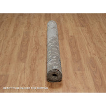 Load image into Gallery viewer, 6&#39;1&quot;x9&#39; Agate Gray, Oushak With Broken Pattern, Borderless, 100% Wool, Hand Knotted, Densely Woven, Oriental Rug FWR548598