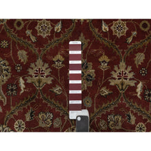 Load image into Gallery viewer, 5&#39;9&quot;x8&#39; Syrah Red, Hereke with All Over Design, 300 KPSI, Wool and Silk, Hand Knotted, Oriental Rug FWR548616