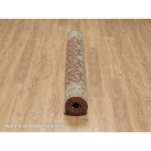 Load image into Gallery viewer, 5&#39;9&quot;x8&#39; Syrah Red, Hereke with All Over Design, 300 KPSI, Wool and Silk, Hand Knotted, Oriental Rug FWR548616