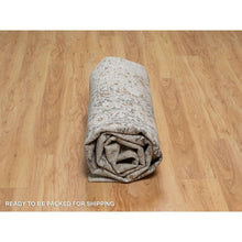 Load image into Gallery viewer, 7&#39;9&quot;x10&#39; Stone Gray, Broken And Erased Mamluk Design, Hand Knotted, 100% Wool, Densely Woven, Oriental Rug FWR548652