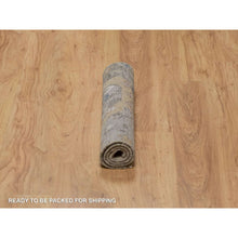 Load image into Gallery viewer, 2&#39;x3&#39;1&quot; Cedar Brown, Broken Pattern With Oushak Design, Borderless, 100% Wool, Hand Knotted, Mat, Sample, Oriental Rug FWR548682