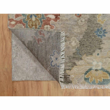 Load image into Gallery viewer, 2&#39;1&quot;x3&#39; Taupe Gray, Broken Pattern With Oushak Design, 100% Wool, Hand Knotted, Borderless, Mat, Sample, Oriental Rug FWR548688