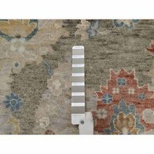 Load image into Gallery viewer, 2&#39;1&quot;x3&#39; Taupe Gray, Broken Pattern With Oushak Design, 100% Wool, Hand Knotted, Borderless, Mat, Sample, Oriental Rug FWR548688