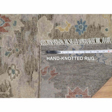 Load image into Gallery viewer, 2&#39;1&quot;x3&#39; Taupe Gray, Broken Pattern With Oushak Design, 100% Wool, Hand Knotted, Borderless, Mat, Sample, Oriental Rug FWR548688