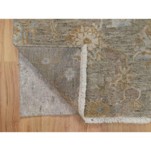 Load image into Gallery viewer, 2&#39;x3&#39; Tan Brown, Broken Pattern With Oushak Design, Borderless, Pure Wool, Hand Knotted, Mat, Sample, Oriental Rug FWR548694