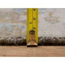 Load image into Gallery viewer, 2&#39;x3&#39; Tan Brown, Broken Pattern With Oushak Design, Borderless, Pure Wool, Hand Knotted, Mat, Sample, Oriental Rug FWR548694