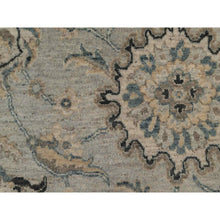 Load image into Gallery viewer, 2&#39;1&quot;x3&#39;1&quot; Mink Gray, Broken Pattern With Oushak Design, 100% Wool, Hand Knotted, Borderless, Sample, Mat, Oriental Rug FWR548700
