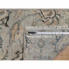 Load image into Gallery viewer, 2&#39;1&quot;x3&#39;1&quot; Mink Gray, Broken Pattern With Oushak Design, 100% Wool, Hand Knotted, Borderless, Sample, Mat, Oriental Rug FWR548700