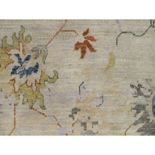 Load image into Gallery viewer, 2&#39;1&quot;x3&#39;4&quot; Oyster White, Broken Pattern With Agra Design, Borderless, 100% Wool, Hand Knotted, Mat, Sample, Oriental Rug FWR548706