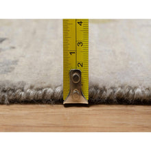 Load image into Gallery viewer, 2&#39;1&quot;x3&#39;4&quot; Oyster White, Broken Pattern With Agra Design, Borderless, 100% Wool, Hand Knotted, Mat, Sample, Oriental Rug FWR548706