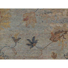 Load image into Gallery viewer, 2&#39;1&quot;x3&#39; Misty Gray, Broken Pattern With Oushak Design, Borderless, 100% Wool, Hand Knotted, Mat, Sample, Oriental Rug FWR548730
