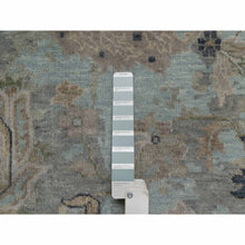 Load image into Gallery viewer, 2&#39;x3&#39; Storm Gray, Oushak Design, 100% Wool, Hand Knotted, Sample, Mat, Oriental Rug FWR548736