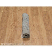 Load image into Gallery viewer, 2&#39;x3&#39; Storm Gray, Oushak Design, 100% Wool, Hand Knotted, Sample, Mat, Oriental Rug FWR548736