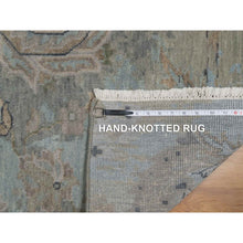 Load image into Gallery viewer, 2&#39;x3&#39; Storm Gray, Oushak Design, 100% Wool, Hand Knotted, Sample, Mat, Oriental Rug FWR548736