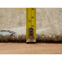 Load image into Gallery viewer, 2&#39;1&quot;x3&#39;2&quot; Sand Brown, Broken Pattern With Oushak Design, Borderless, 100% Wool, Hand Knotted, Sample, Mat, Oriental Rug FWR548742