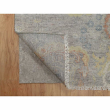 Load image into Gallery viewer, 2&#39;x3&#39;1&quot; Beige, Broken Pattern With Oushak Design, Borderless, 100% Wool, Hand Knotted, Mat, Sample, Oriental Rug FWR548778