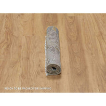Load image into Gallery viewer, 2&#39;x3&#39;1&quot; Cashew White, Broken Pattern with Oushak Design, Borderless, 100% Wool, Hand Knotted, Mat, Sample, Oriental Rug FWR548790