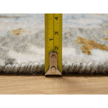 Load image into Gallery viewer, 2&#39;x3&#39;1&quot; Cashew White, Broken Pattern With Oushak Design, Borderless, 100% Wool, Hand Knotted, Mat, Sample, Oriental Rug FWR548790