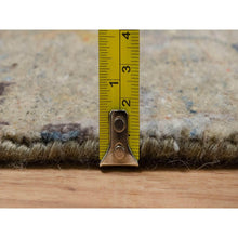 Load image into Gallery viewer, 2&#39;1&quot;x3&#39;1&quot; Oak Brown, Broken Pattern with Oushak Design, Borderless, 100% Wool, Hand Knotted, Mat, Sample, Oriental Rug FWR548796