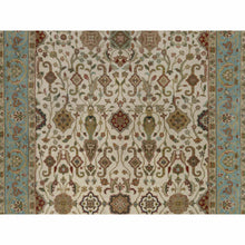 Load image into Gallery viewer, 3&#39;x15&#39;6&quot; Chiffon White, Kashan Design, 300 KPSI, Hand Spun New Zealand Wool, Hand Knotted, XL Runner, Oriental Rug FWR548844