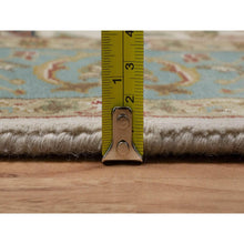 Load image into Gallery viewer, 3&#39;x15&#39;6&quot; Chiffon White, Kashan Design, 300 Kpsi, Hand Spun New Zealand Wool, Hand Knotted, Xl Runner, Oriental Rug FWR548844