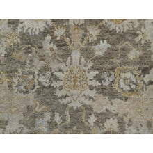 Load image into Gallery viewer, 2&#39;8&quot;x10&#39;3&quot; Coffee Brown, Broken Pattern with Oushak Design, Borderless, 100% Wool, Hand Knotted, Runner, Oriental Rug FWR548856