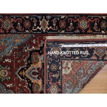 Load image into Gallery viewer, 2&#39;x3&#39;1&quot; Auburn Red, Antiqued Fine Heriz Re-creation, Hand Knotted, Hand Spun New Zealand Wool, Soft Pile, Vegetable Dyes, Denser Weave, Mat, Sample, Oriental Rug FWR548892
