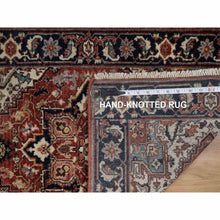Load image into Gallery viewer, 2&#39;x3&#39; Barn Red, Antiqued Fine Heriz Re-creation With Star Medallion Design, Hand Spun New Zealand Wool, Hand Knotted, Soft And Plush, Sample, Mat, Oriental Rug FWR548928