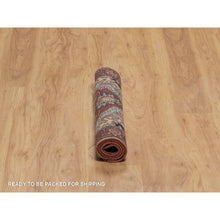 Load image into Gallery viewer, 2&#39;x3&#39;3&quot; Chili Red, Antiqued Fine Heriz Re-creation, Hand Knotted, Soft Pile, Hand Spun New Zealand Wool, Vegetable Dyes, Mat, Sample, Oriental Rug FWR548946