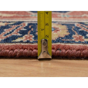 2'1"x3'2" Brick Red, Antiqued Fine Heriz Re-creation, Medallion Design, Hand Knotted, Soft Pile, Hand Spun New Zealand Wool, Vegetable Dyes, Mat, Sample, Oriental Rug FWR548976