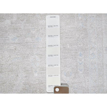 Load image into Gallery viewer, 8&#39;7&quot;x11&#39;5&quot; Medium Gray, White Wash Peshawar With Heriz All Over Design, Hand Knotted, 100% Wool, Densely Woven, Oriental Rug FWR5484