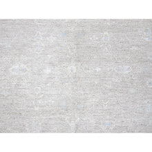 Load image into Gallery viewer, 8&#39;7&quot;x11&#39;5&quot; Medium Gray, White Wash Peshawar With Heriz All Over Design, Hand Knotted, 100% Wool, Densely Woven, Oriental Rug FWR5484