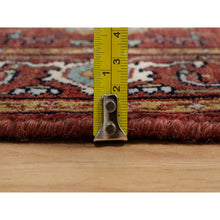 Load image into Gallery viewer, 3&#39;1&quot;x5&#39;1&quot; Auburn Red, Antiqued Fine Heriz Re-creation, Medallion Design, Hand Spun New Zealand Wool, Hand Knotted, Soft Pile, Vegetable Dyes, Oriental Rug FWR549048