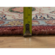 Load image into Gallery viewer, 9&#39;x12&#39;1&quot; Barn Red, Antiqued Fine Heriz Re-creation, Medallion Design, Hand Knotted, Soft Pile, Hand Spun New Zealand Wool, Vegetable Dyes, Oriental Rug FWR549096