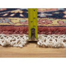 Load image into Gallery viewer, 10&#39;x10&#39; Barn Red, Antiqued Fine Heriz Re-Creation, Hand Knotted, Hand Spun New Zealand Wool, Soft Pile, Vegetable Dyes, Denser Weave, Round, Oriental Rug FWR549108