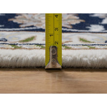Load image into Gallery viewer, 5&#39;9&quot;x9&#39;2&quot; Swan White, Wool And Silk, Nain With All Over Flower Design, Soft Pile, 250 Kpsi, Hand Knotted, Oriental Rug FWR549150