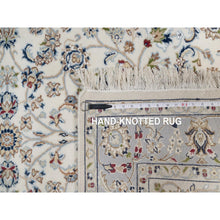 Load image into Gallery viewer, 3&#39;10&quot;x6&#39; Eggshell White, 200 KPSI, Extra Soft Wool, Hand Knotted, 14th Century Mamluk Dynasty Pattern, Vegetable Dyes, Oriental Rug FWR515154