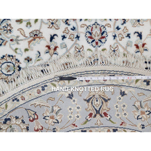 5'1"x6'10" Bone White, Dense Weave, Pure Wool, Natural Dyes, Afghan Super Kazak, Hand Knotted, Oriental Rug FWR448782