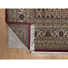 Load image into Gallery viewer, 7&#39;8&quot;x9&#39;10&quot; Carmine Red, Tabriz Mahi with Fish Medallion Design, Soft Wool, Hand Knotted, Densely Woven, Oriental Rug FWR549564
